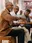 From a roundtable discussion, (left to right) Sudanese-French painter Hassan Musa, art critic Dr. Mohammed Abdelrahman Hassan, and painter Issam Hafiez. Picture taken February 2023 during Hafiez’s solo exhibition at Downtown Gallery, two months before the war. Photo: Rahiem Shadad