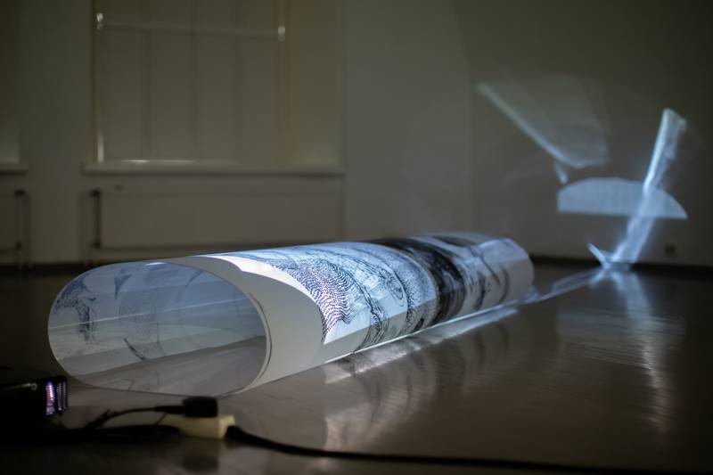 Saija Vihervuori, RETRACE/MENTAL EVOLUTION, 2021, drawing installation