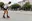 *Black masks on roller skates*, 2022 | Photo: Frank Sperling