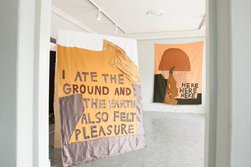 I Ate the Ground and The Earth Also Felt Pleasure & Here, Here, Here. Corinna Helenelund 2014. Image Credit: Federico Ortegon.