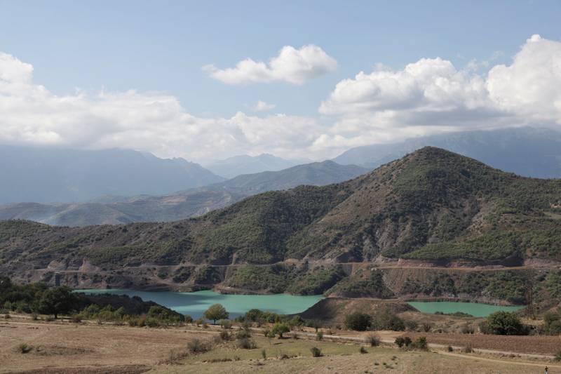 Partial view of the Artsvanik tailing dam, 2024