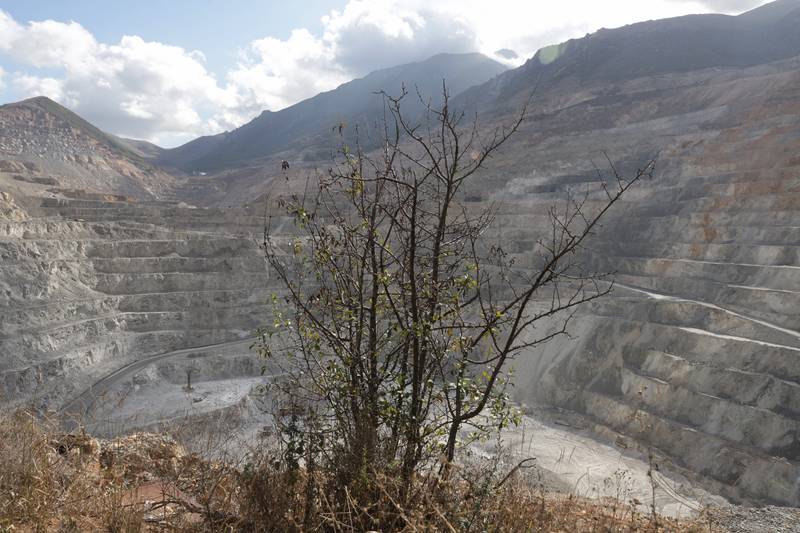 A view of the open-pit mine in Kajaran, 2024