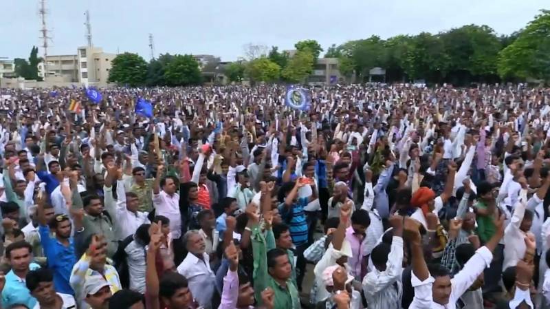 Still from *Dr. B. R. Ambedkar, Now and Then –* Dalit Asmita Yatra