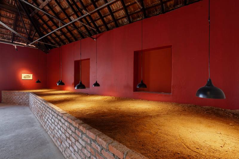 Amol K Patil, The Politics of Skin and Movement, Site specific installation, Kochi-Muziris Biennale, 2022