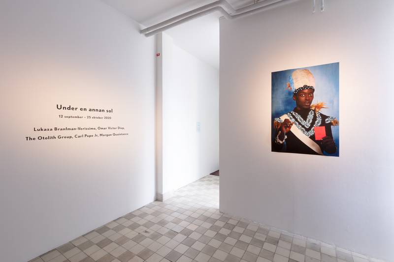 Omar Victor Diop, Albert Badin, 2014. Under A Different Sun. Photo Johan Österholm, Konsthall C Archive.