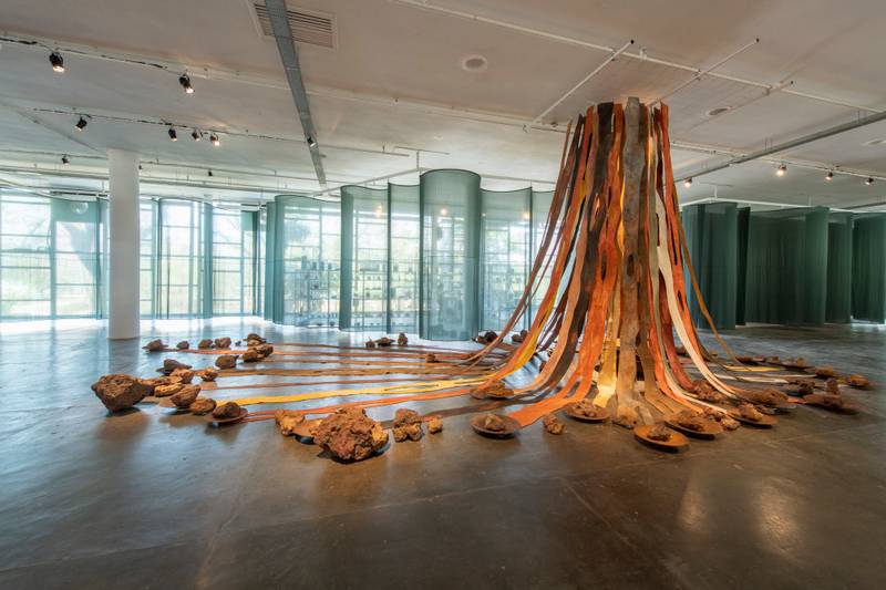 Installation view of Terra viva, by Marlene Almeida, during the 36th Bienal de São Paulo © Levi Fanan / Fundação Bienal de São Paulo