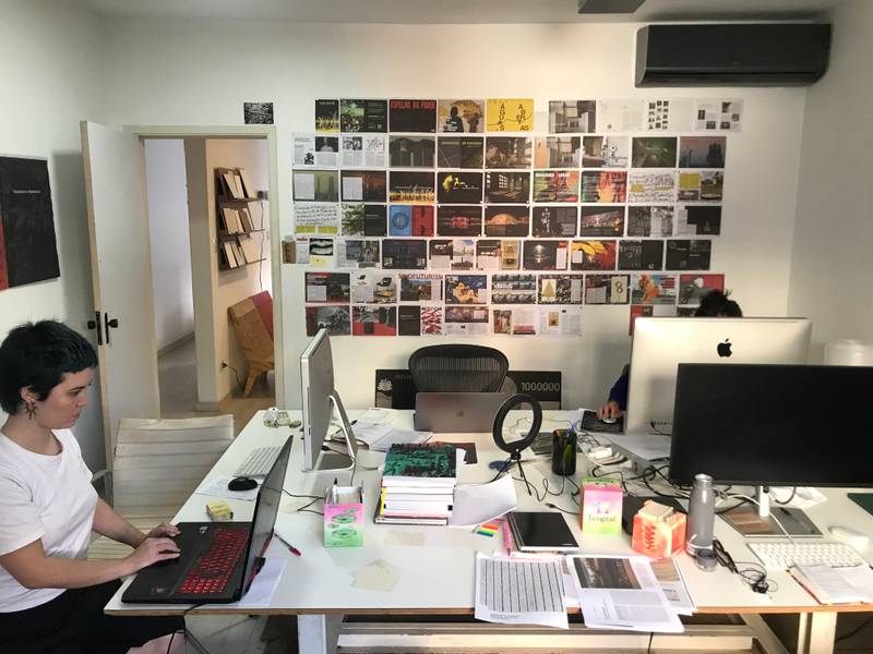 Interior of the magazine's editorial office