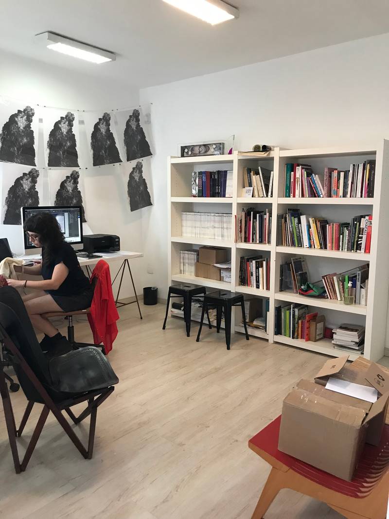 Interior of the magazine's editorial office