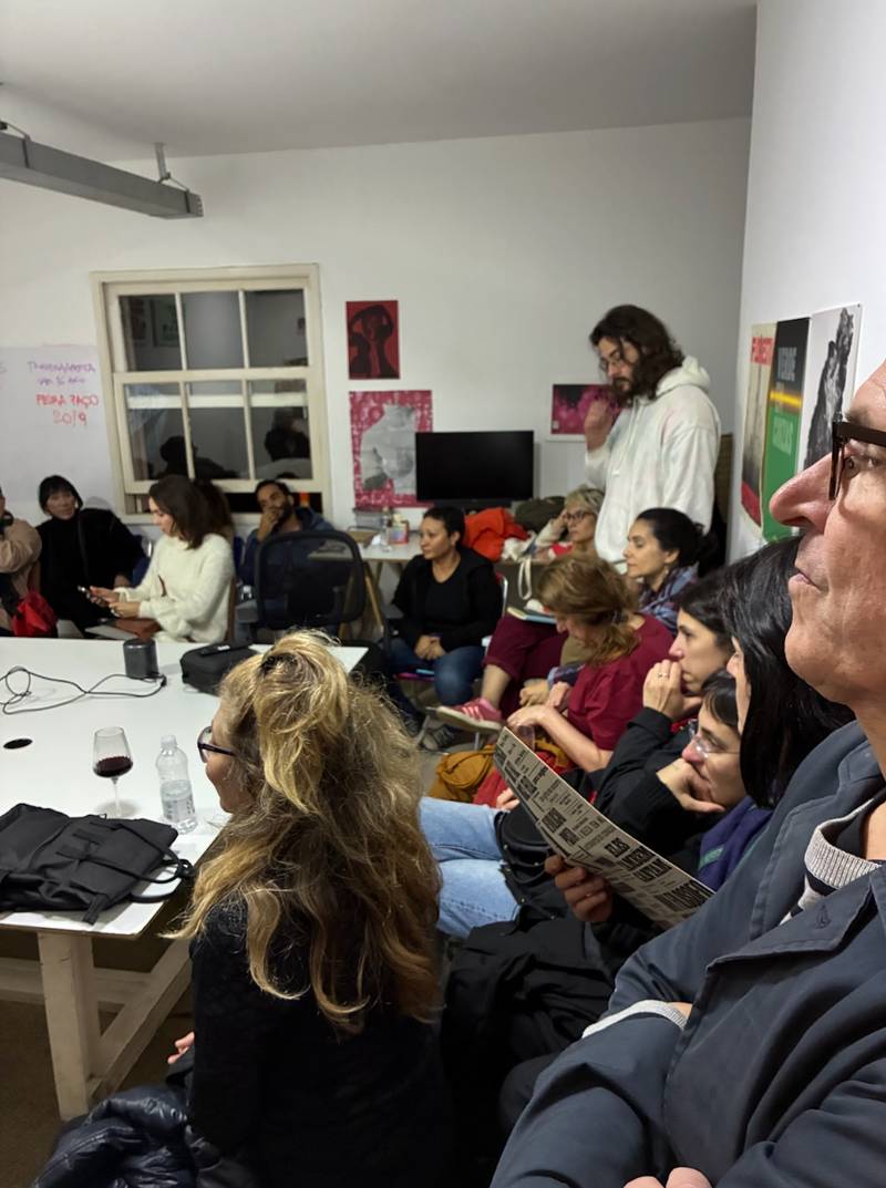 Talk at the magazine's editorial office, 2024