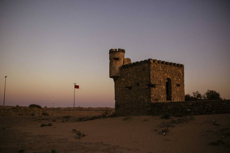 An old military base near the Port of Laayoune, a vestige from the era of Spanish colonialism.