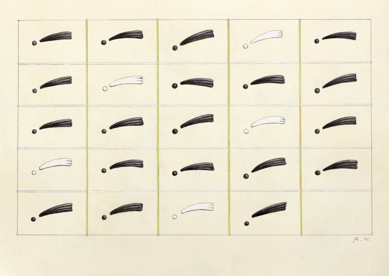 Risako Yamanoi, Places, 2021, watercolor, gouache, colored pencils, and graphite on paper