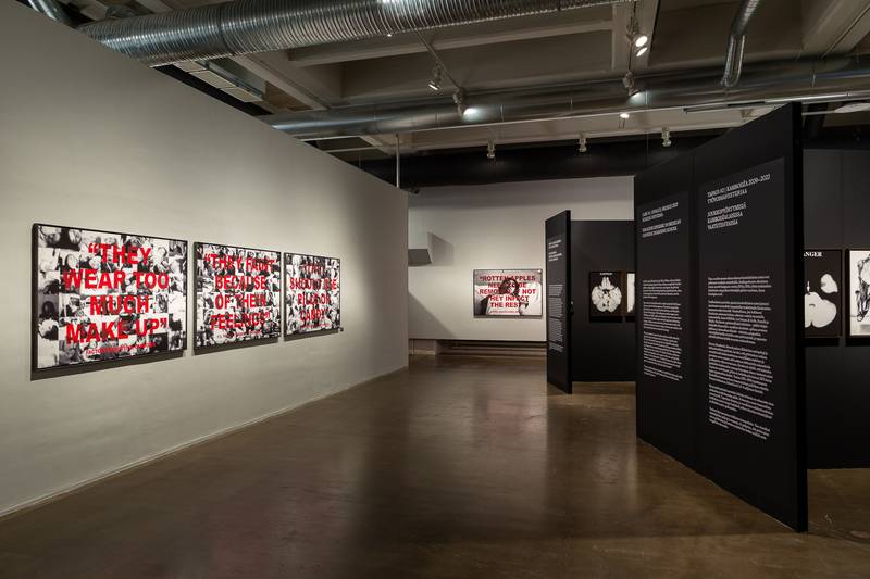 Installation view from Laia Abril: On Mass Hysteria at The Festival of Political Photography, The Finnish Museum of Photography, Helsinki. Photo: Virve Laustela
