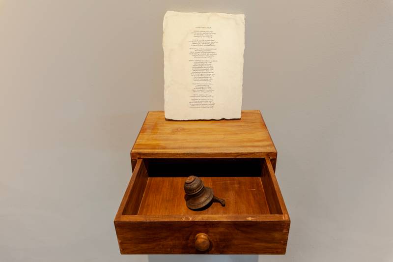 Installation view from *The politics of skin and movement* at the Kochi Muziris Biennale 2022-2023 | Photo: Kochi Biennale Foundation / Joseph Rahul)