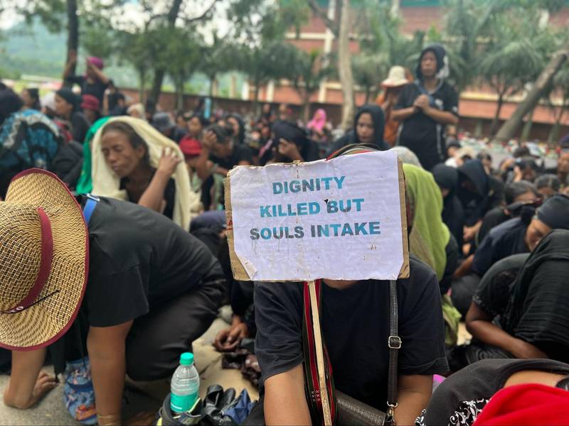 Protests were organized demanding justice across Kuki-Zo districts in the wake of the viral video.