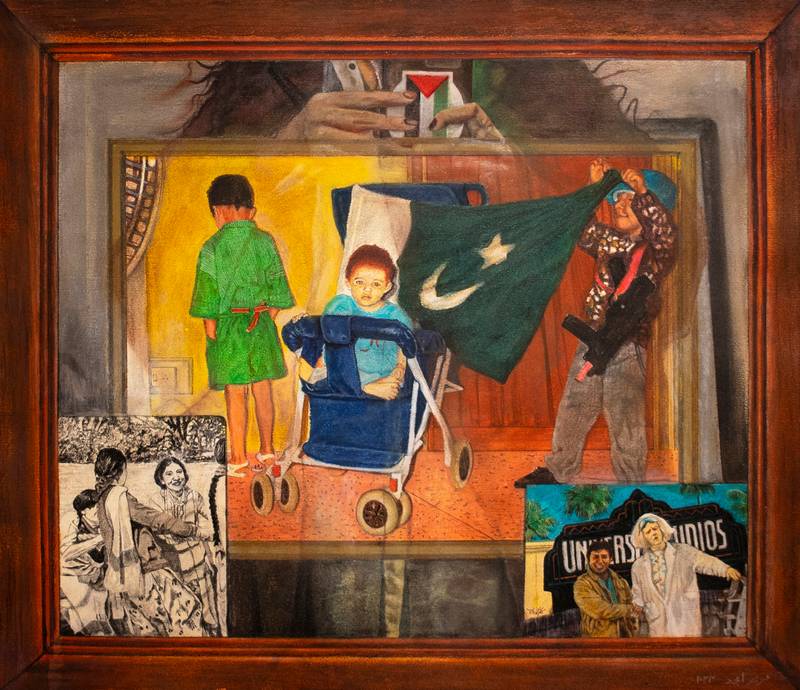 *Back to the Future*, Pastel on paper, 38 x 44.5 cm, 2024