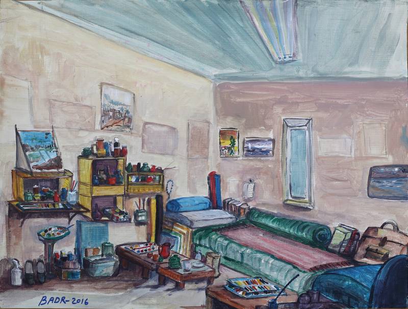 ‘Untitled’, acrylic on canvas paper, 2016