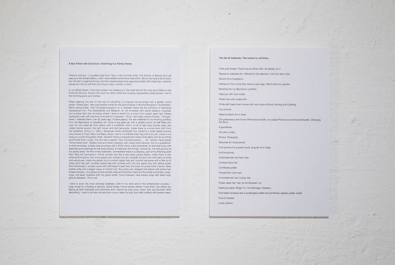 Anna Maria Saar, Archiving at family home, 1996-2017