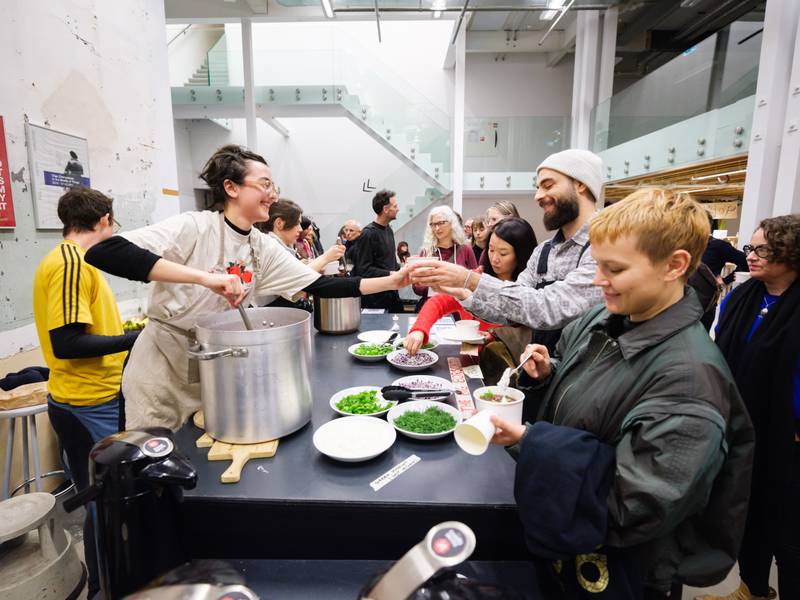 b.ASIC a.CTIVIST k.ITCHEN: Jonas Staal, *Climate Propagandas Congregation* (2024), BAK, basis voor actuele kunst, Utrecht. Photo: Ruben Hamelink