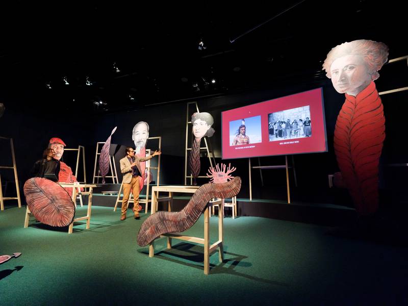 Andrew Curley and Steve Lyons: Jonas Staal, *Climate Propagandas Congregation* (2024), BAK, basis voor actuele kunst, Utrecht. Photo: Ruben Hamelink