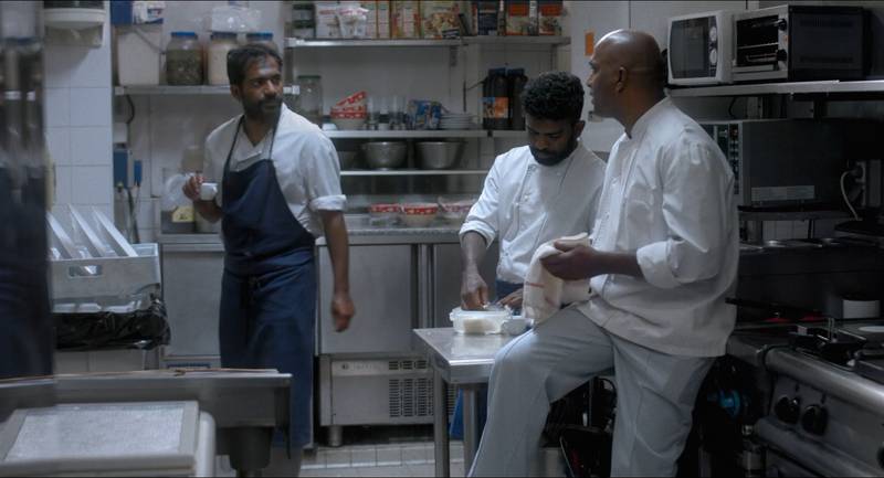 Siva at work at a French restaurant in central Paris